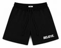 BELIEVE. Essential Shorts – Black / White