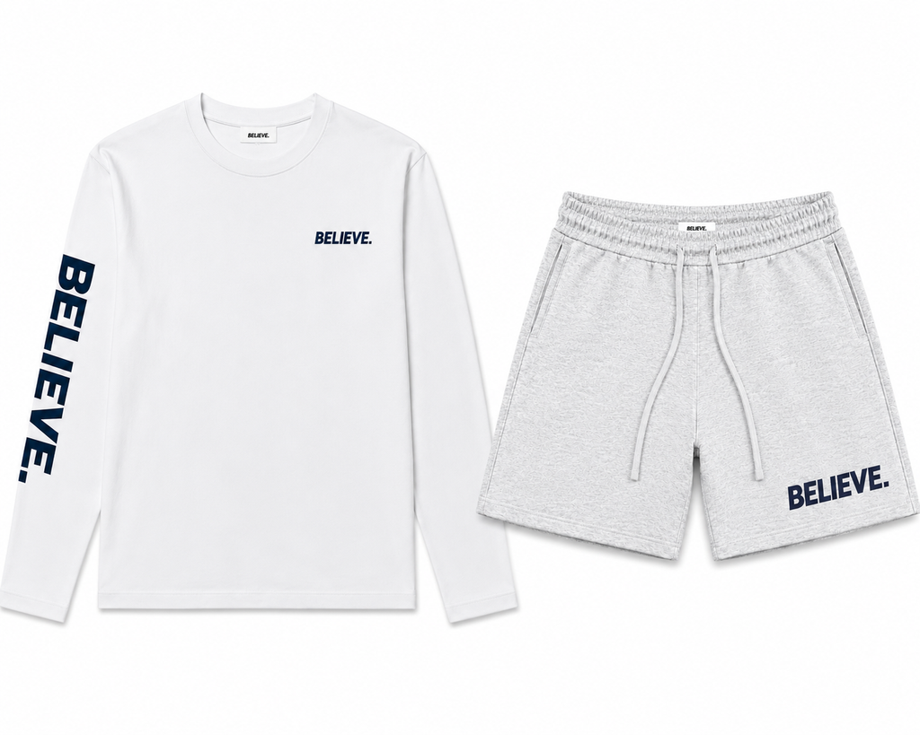 BELIEVE. Signature Set – White/Navy