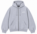 BELIEVE. Light Grey Zip-Up Hoodie