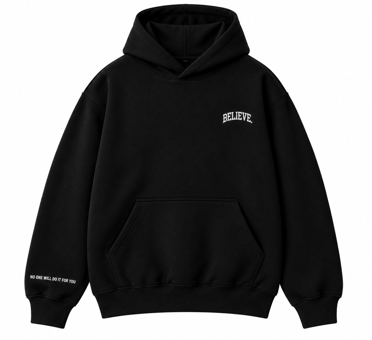 BELIEVE. Black Signature Hoodie