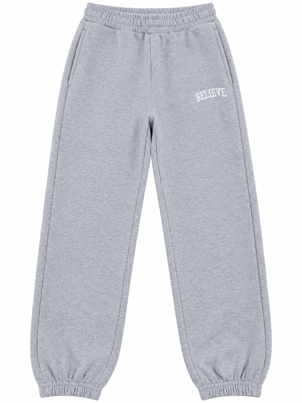 BELIEVE. Grey Signature Sweatpants