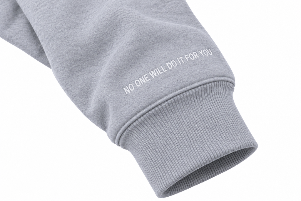 BELIEVE. Light Grey Signature Hoodie