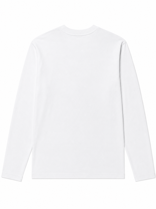 BELIEVE. Essential Long Sleeve – White / Navy