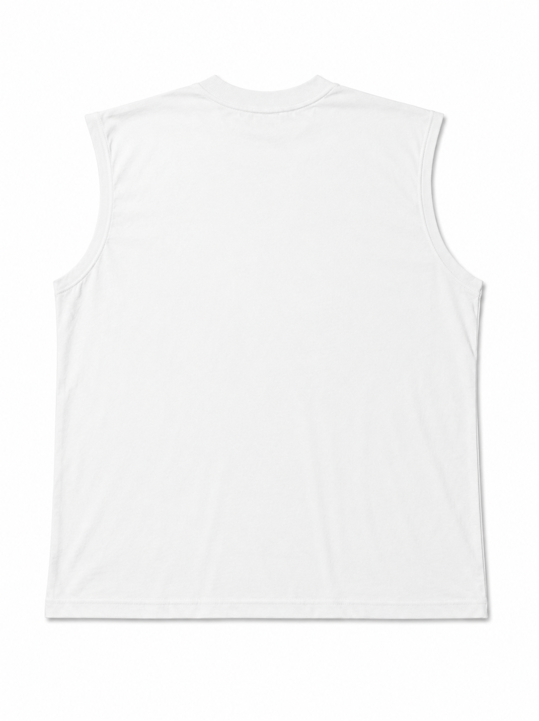 BELIEVE. Varsity Tank – White / Black